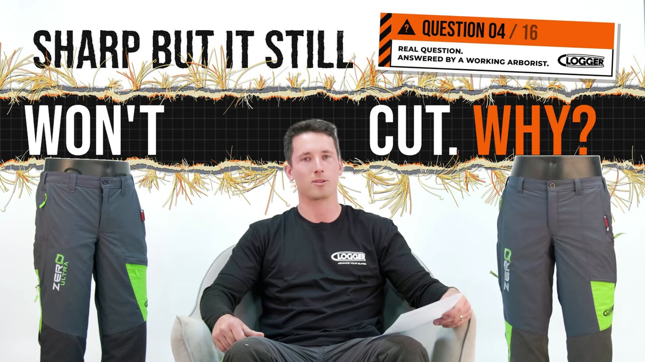 Clogger Answers question 4 of 16: Sharp but it still won't cut. Why? Phil, a working arborist, reads the question